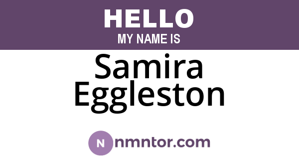 Samira Eggleston