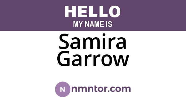 Samira Garrow
