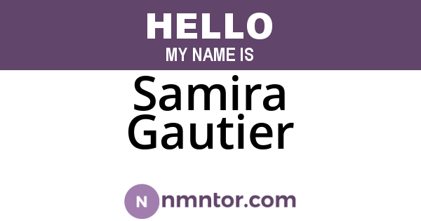 Samira Gautier