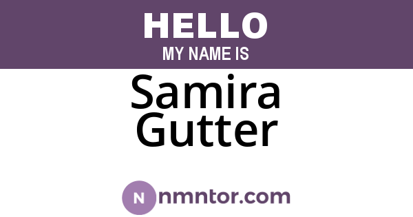 Samira Gutter