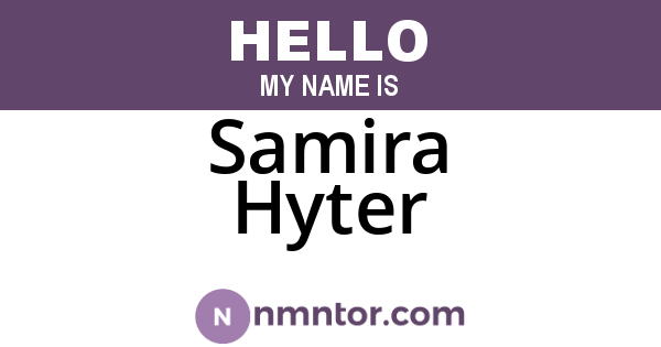 Samira Hyter