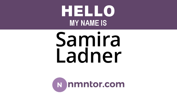 Samira Ladner