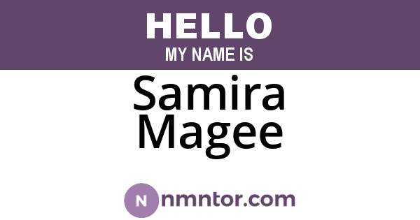 Samira Magee