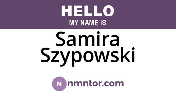 Samira Szypowski
