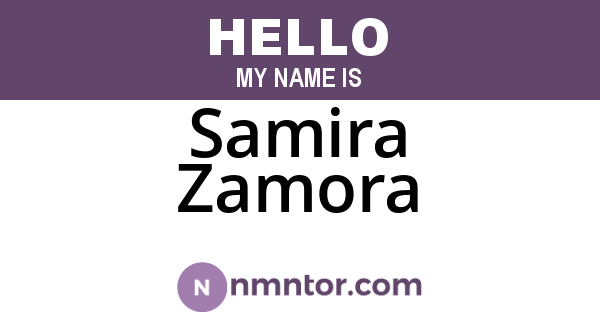 Samira Zamora