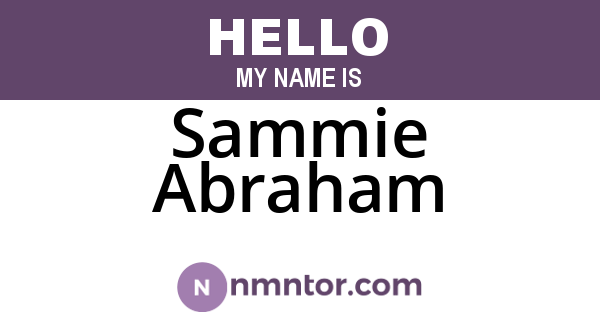 Sammie Abraham