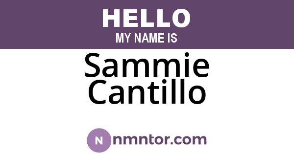 Sammie Cantillo