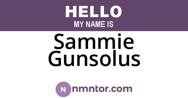 Sammie Gunsolus