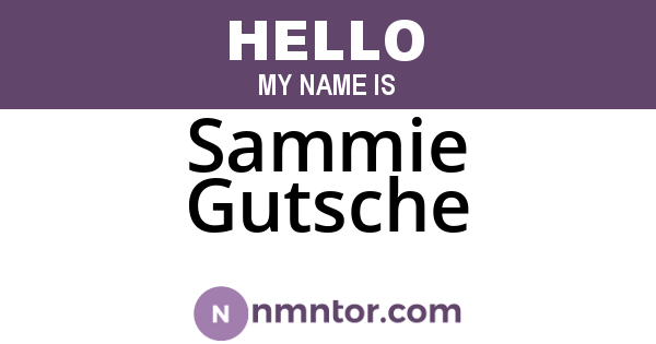 Sammie Gutsche