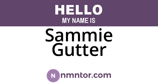 Sammie Gutter
