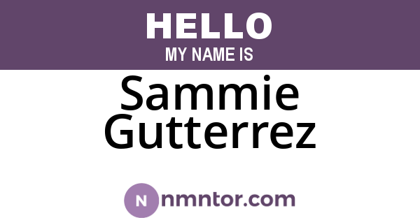 Sammie Gutterrez