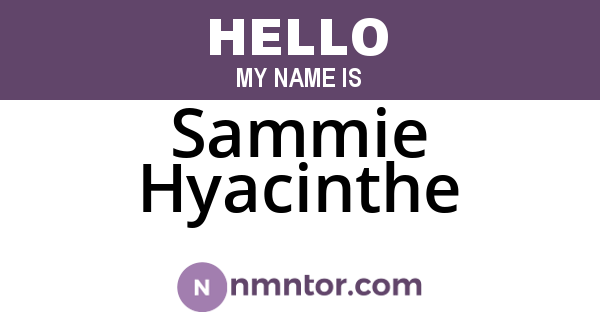 Sammie Hyacinthe