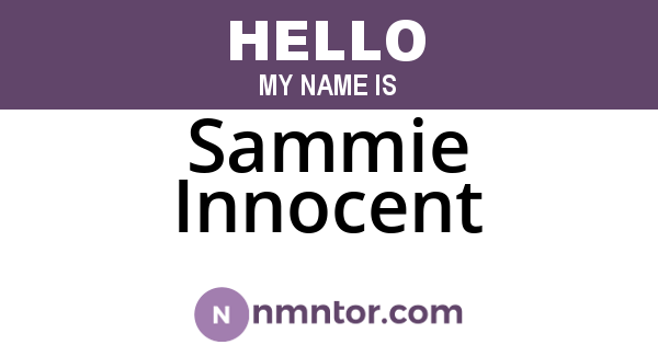 Sammie Innocent