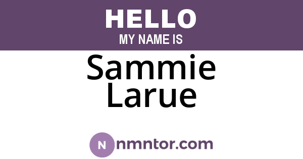 Sammie Larue