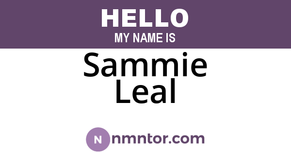Sammie Leal