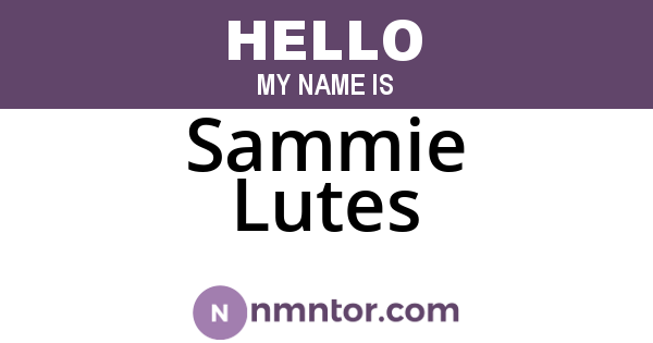 Sammie Lutes