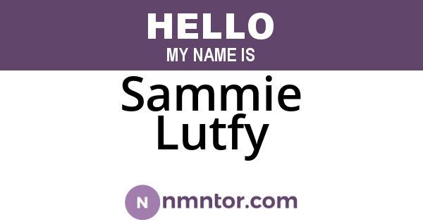 Sammie Lutfy
