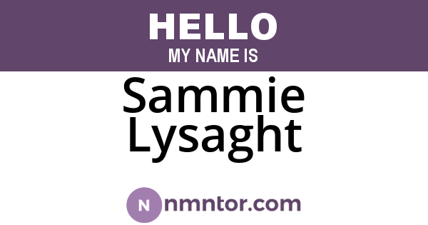 Sammie Lysaght