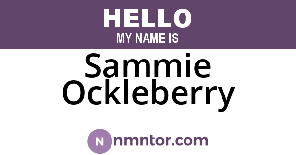 Sammie Ockleberry