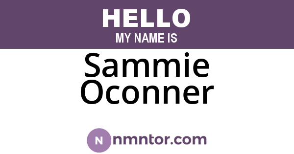 Sammie Oconner