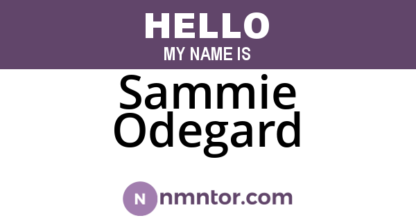 Sammie Odegard