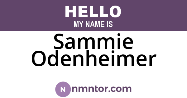 Sammie Odenheimer