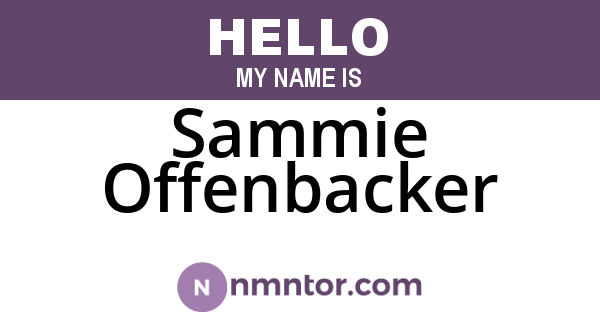 Sammie Offenbacker