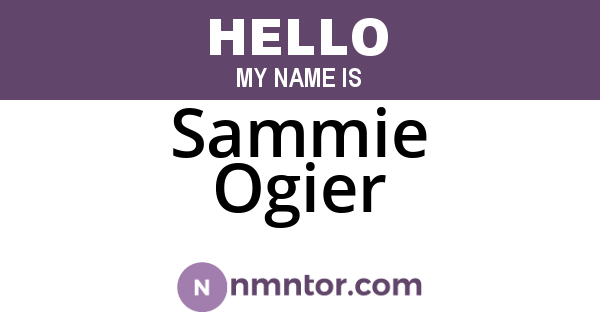 Sammie Ogier