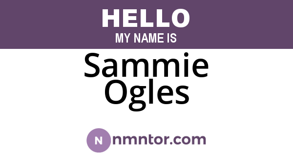 Sammie Ogles