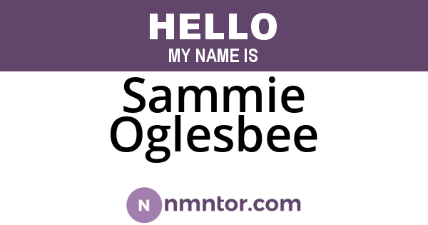 Sammie Oglesbee