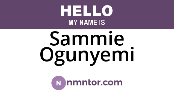 Sammie Ogunyemi