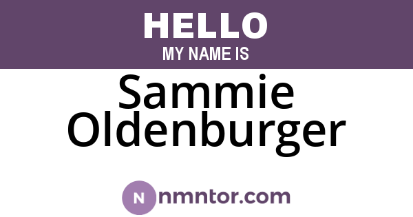 Sammie Oldenburger