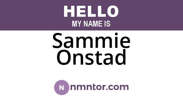 Sammie Onstad