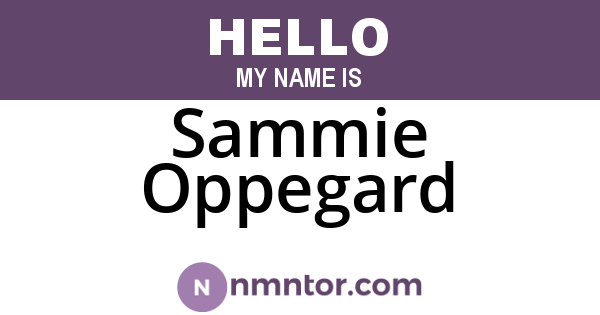 Sammie Oppegard