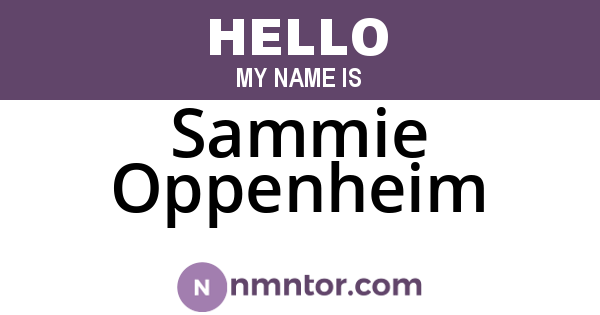 Sammie Oppenheim