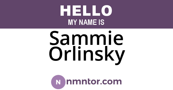 Sammie Orlinsky