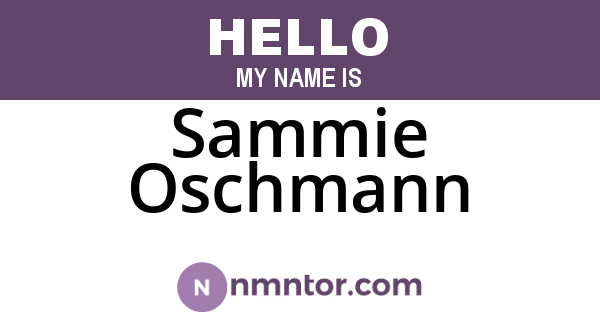 Sammie Oschmann