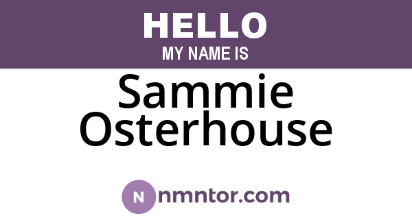 Sammie Osterhouse