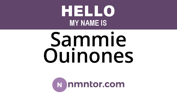 Sammie Ouinones