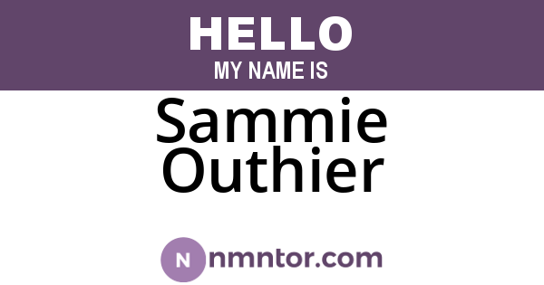 Sammie Outhier