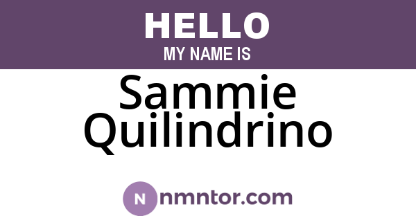 Sammie Quilindrino