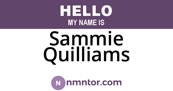 Sammie Quilliams