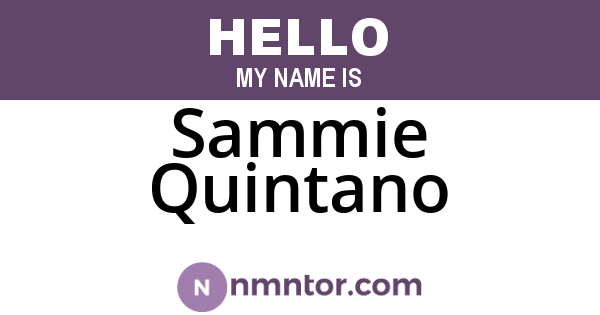Sammie Quintano