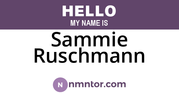 Sammie Ruschmann