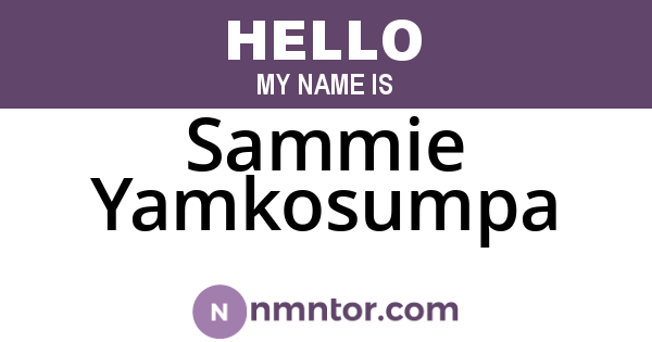Sammie Yamkosumpa