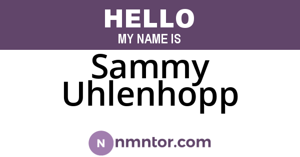 Sammy Uhlenhopp
