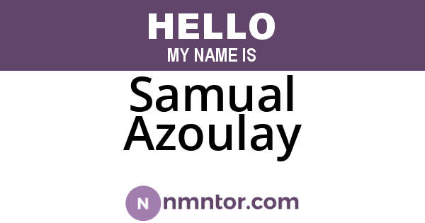 Samual Azoulay