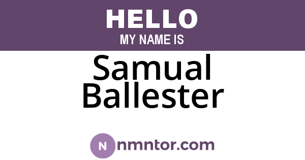 Samual Ballester