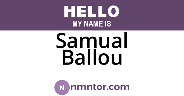 Samual Ballou