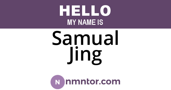Samual Jing
